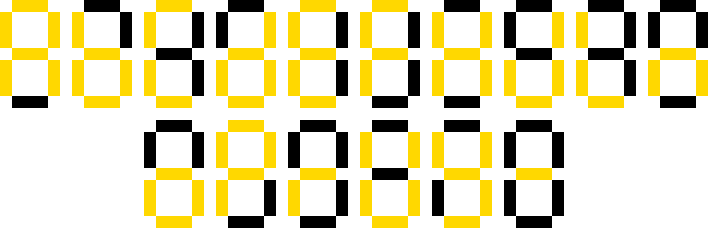 logicworks 7 segment display